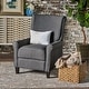 preview thumbnail 2 of 18, Charell Traditional Fabric Recliner by Christopher Knight Home Charcoal