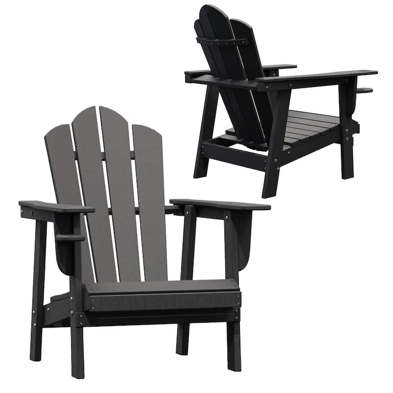 Outdoor HDPE Adirondack Chairs Outdoor Chair Plastic Lawn Chairs for Outdoor Use Set of 4