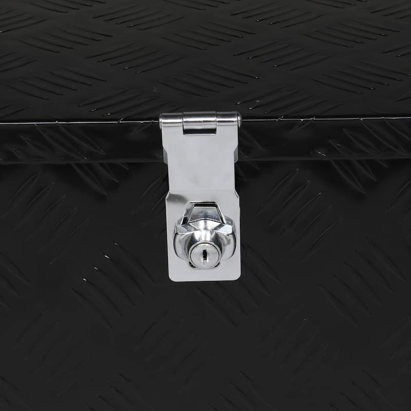 30" Aluminum 5 Pattern Toolbox Single Lock Black - N/A