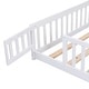 preview thumbnail 16 of 29, Solid Wood Platform Bed Frame with Fence，Queen/Full/Twin Size