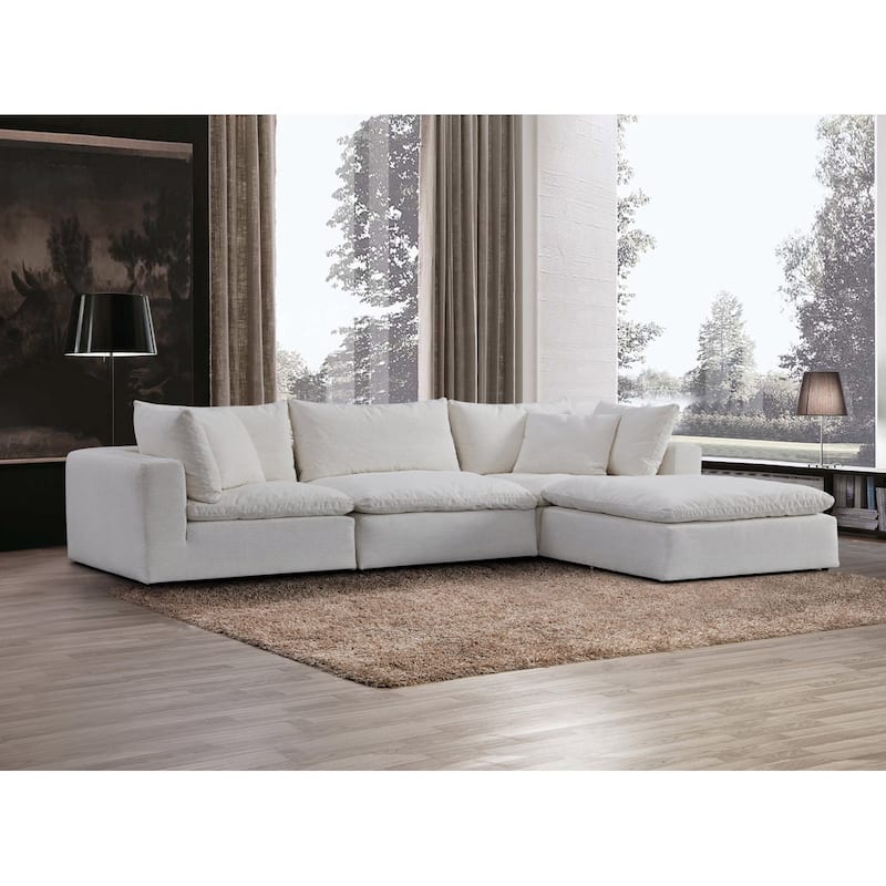Forward Home Cloud 137'' Sectional Sofa - White