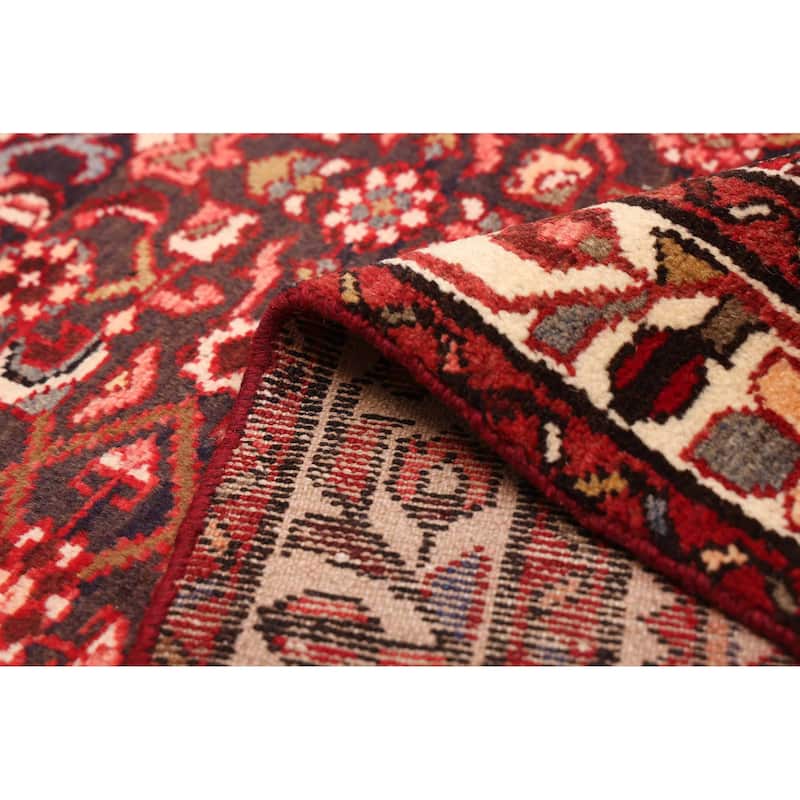 ECARPETGALLERY Hand-knotted Andelz Black, Red Wool Rug - 3'9 x 10'5