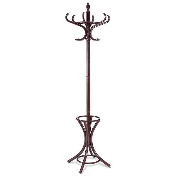 Free Standing Coat Rack Wood Coat Tree with Hooks On Sale Bed