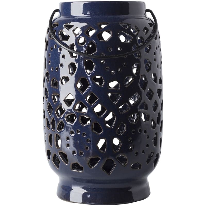 Livabliss Pamela Ceramic Large Size Decorative Lantern