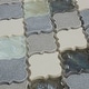 preview thumbnail 6 of 6, Decorative Stone Accent 2-inch Baroque Mosaic Tile in Gris et Blanc - 12.75x12