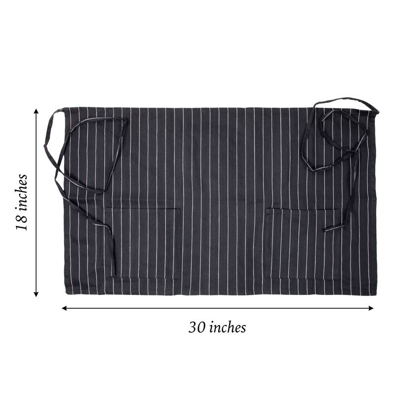 Arkwright Home Half Bistro Aprons - 12 Pack - 18x30