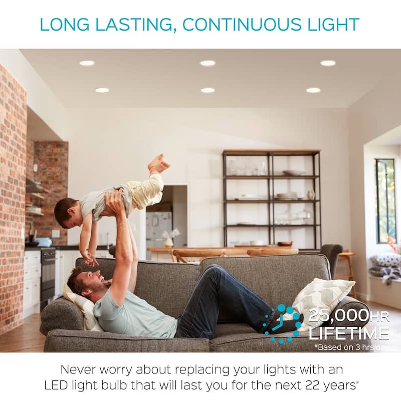 Luxrite BR30 LED Flood Light Bulb Dimmable 650 Lumens 9W=65W E26 Base Energy Star UL Listed Damp Rated 12-Pack
