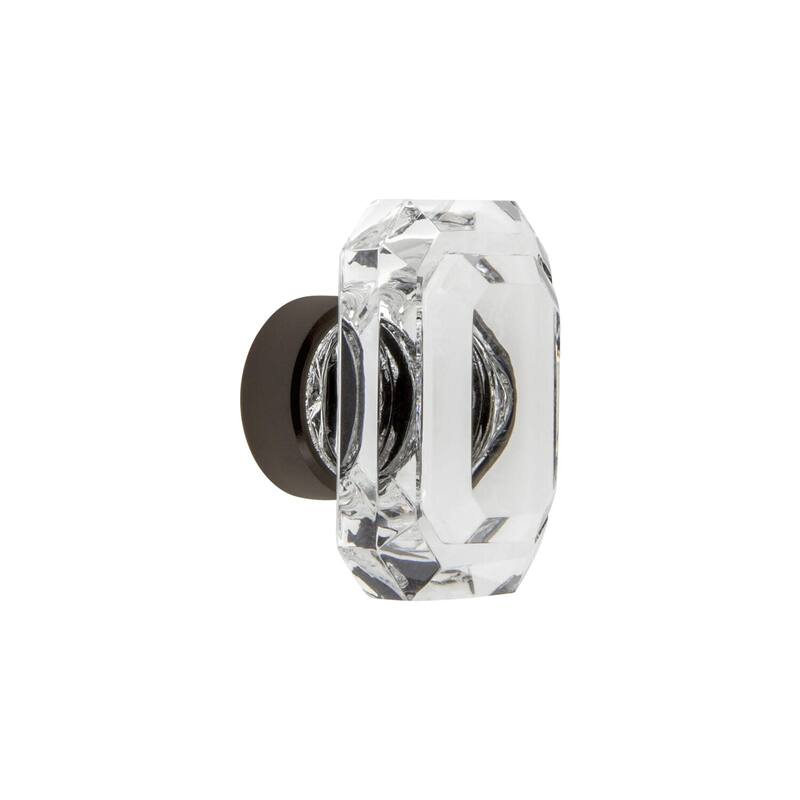 Grandeur BAGU-CRYS-KNOB Baguette 1-9/16” Luxury Solid Crystal Emerald - Timeless Bronze
