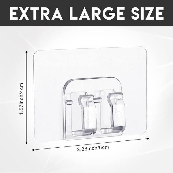 Hooks for String Lights Outdoor Light Clips Outdoor Adhesive 2 Pack