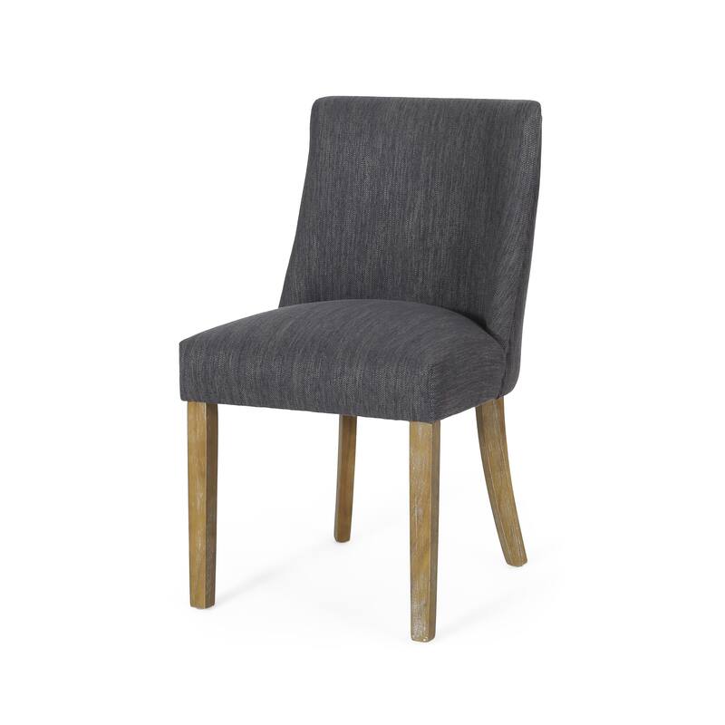 Modern 2 Piece Wooden Upholstered Dining Chair with Cushions and Backrest for Dining Room Kitchen Bedroom Living Room