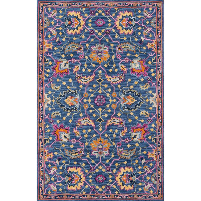 Momeni Ibiza Hand Tufted Wool Traditional Area Rug - 2' x 3' - Blue