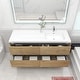 preview thumbnail 13 of 39, Selina 60" Wall Mounted Vanity with Single Sink on the Right