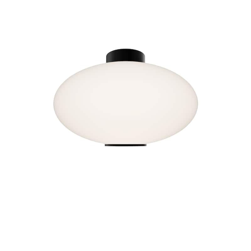 Illusion 22in LED Flush Mount Selectable CCT 2700-3000-3500K set to 2700K - Black-3000K - 22