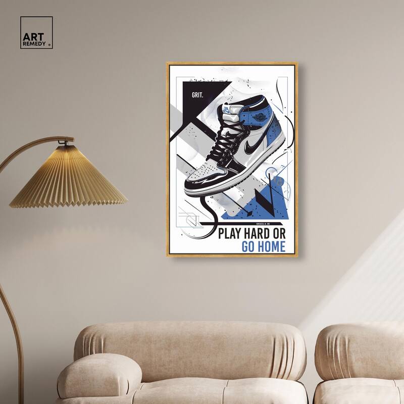 Play Hard Go Home Canvas by Art Remedy