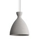 preview thumbnail 1 of 9, Golden Lighting 2173-14 Aethera 14" Wide Pendant Grey Cement