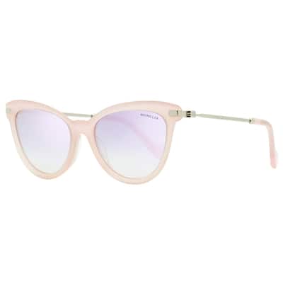 Moncler 72X Womens Opal Rose/Ruthenium 54 mm Sunglasses - Opal Rose/Ruthenium - Opal Rose/Ruthenium