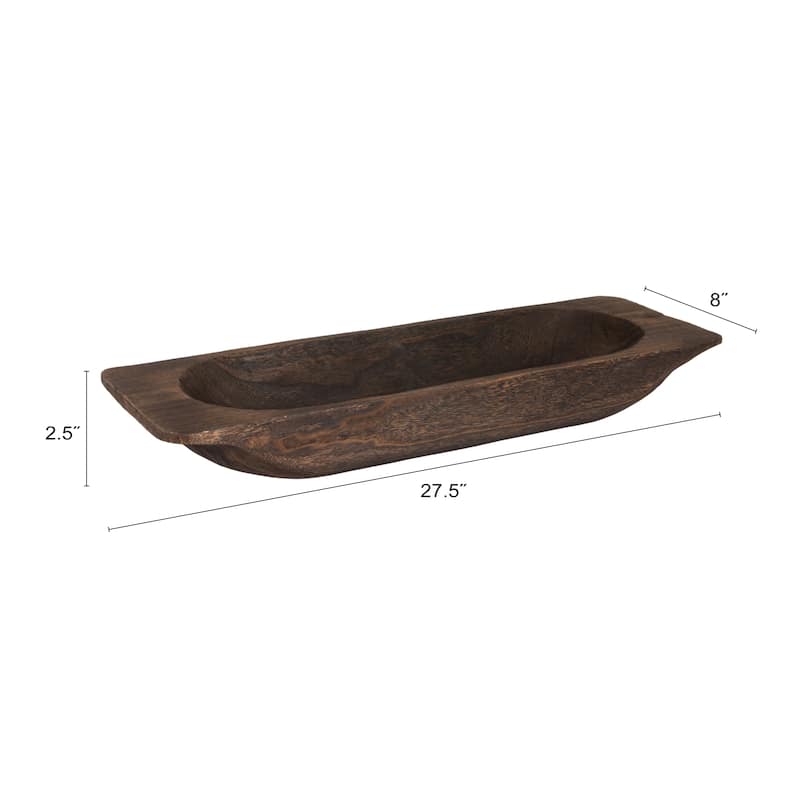 Decorative Paulownia Wood Tray Bowl