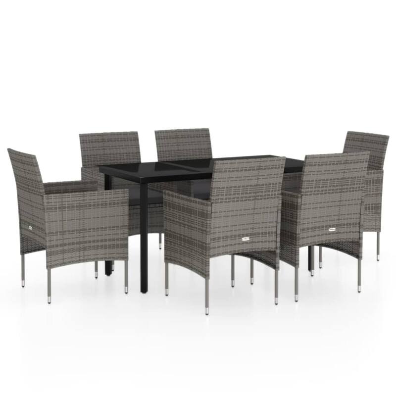 vidaXL Patio Dining Set Outdoor Dining Set Table and Chair Set for Garden