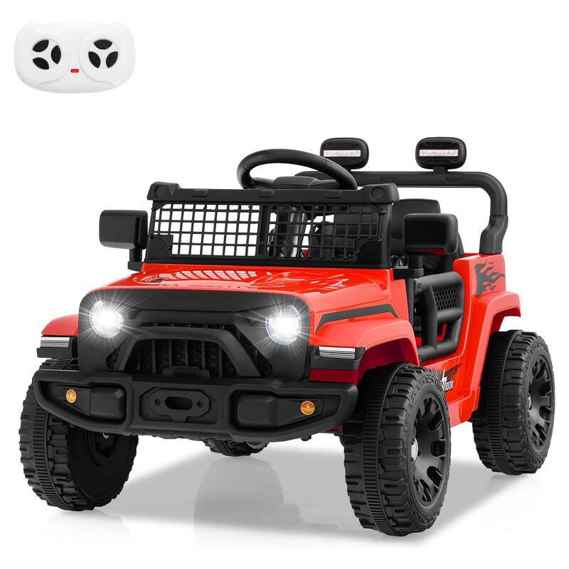 Costway 12V Kids Ride on Truck Car Battery Powered Electric Vehicle - See Details - Red