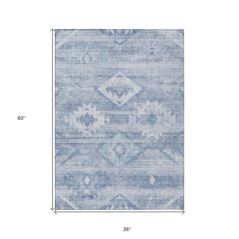 HomeRoots Southwestern Transitional Rectangle Outdoor Rug