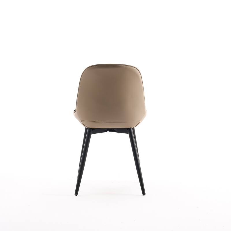 Modern Dining Chairs Set of 2 with Curved Backrest