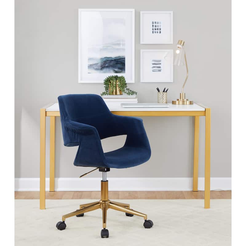 Silver Orchid Fauske Upholstered Office Chair with 5-Star Base