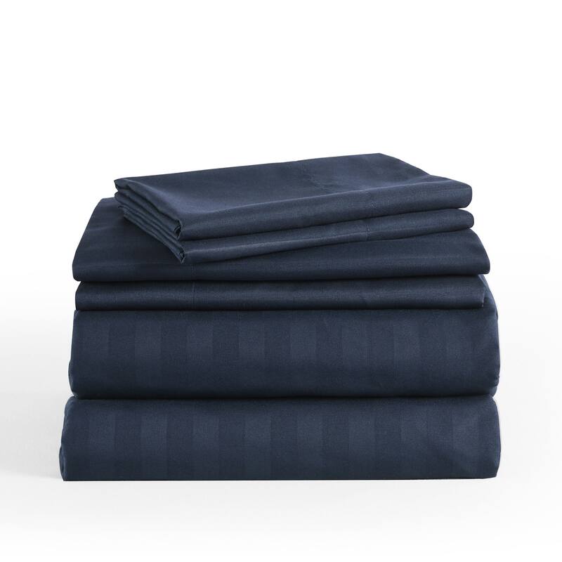 3/4 Pcs Luxury Stripe Bed Sheets Set