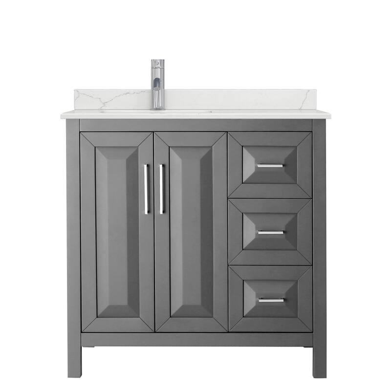 Wyndham Collection WCV252536S-QTZ-UNSMXX Daria 36" Free Standing