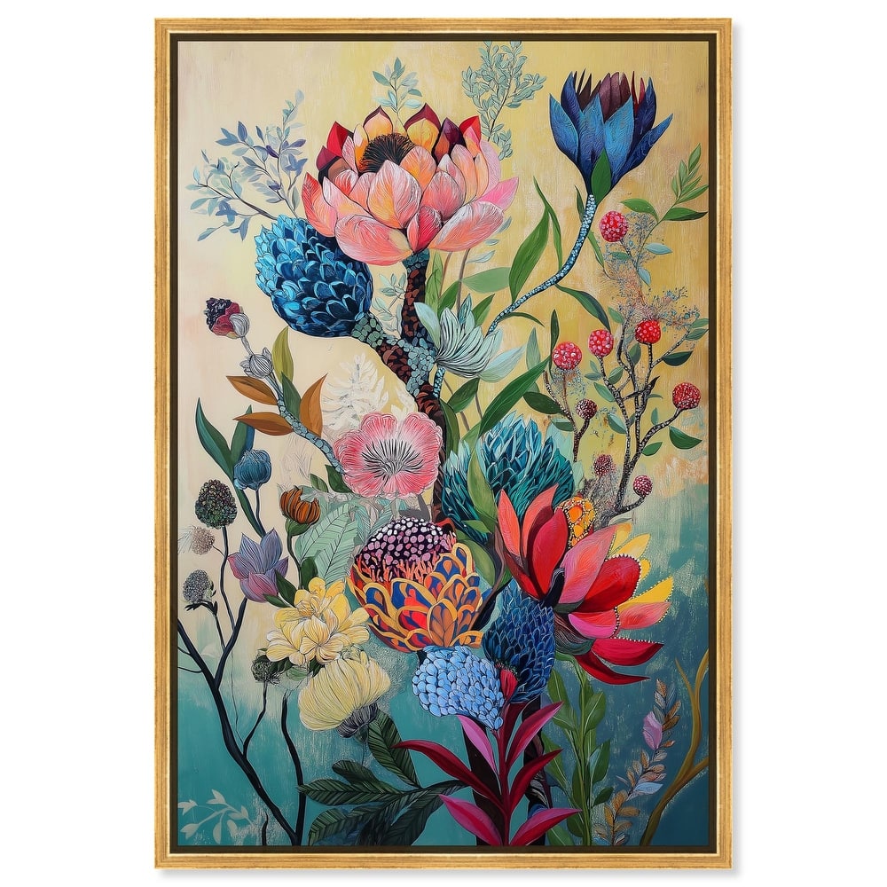 Exotic Bloom Medley I Canvas by Art Remedy