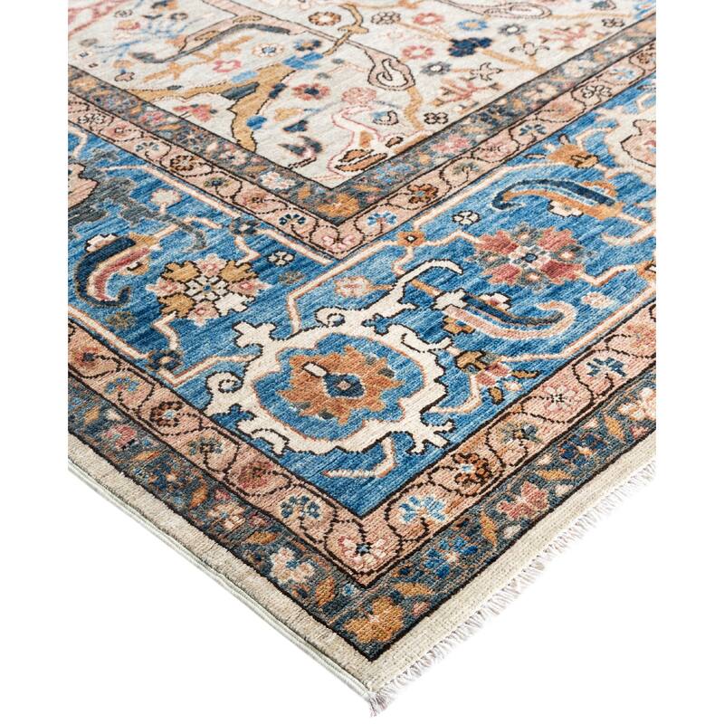 Serapi One-of-a-Kind Hand-Knotted Area Rug - Ivory - 9' 0" x 11' 11"
