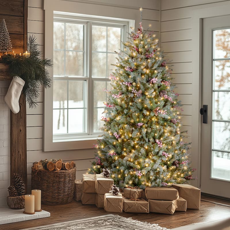 National Tree Company 6.5 ft. Dunhill Fir Tree with Clear Lights - 6.5 Foot