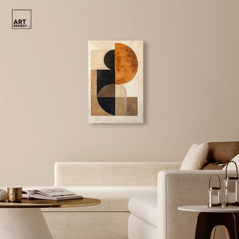 Divided Circle II Canvas by Art Remedy, Gallery Wrapped