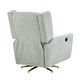 preview thumbnail 38 of 45, Boucle Metal Base Power Recliner Chair with 360° Swivel, 90°-165° Adjustable Backrest, Extended Footrest