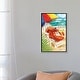 preview thumbnail 9 of 7, iCanvas "Beach Friends - Lobster" by Shari Warren Framed