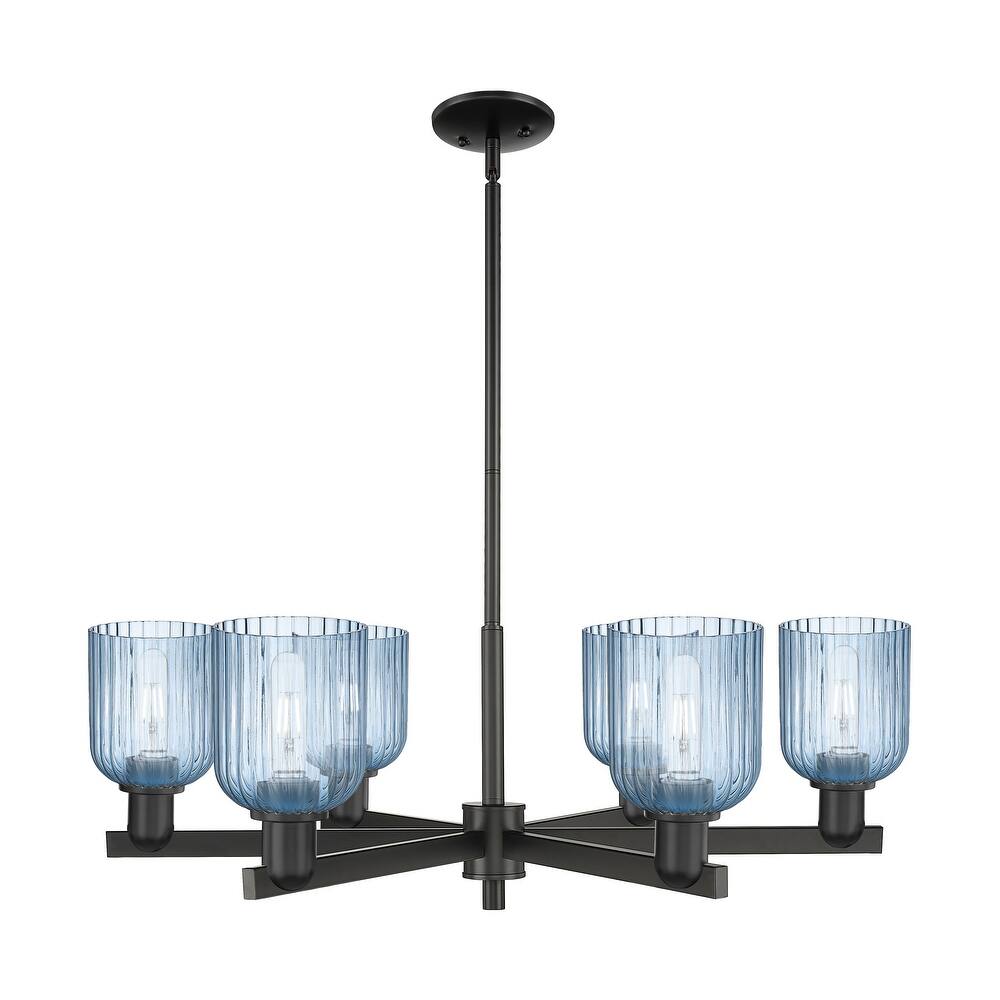 Innovations LightingDowntown Urban - Bridal Veil - 6 Light 35" Stem Hung Chandelier