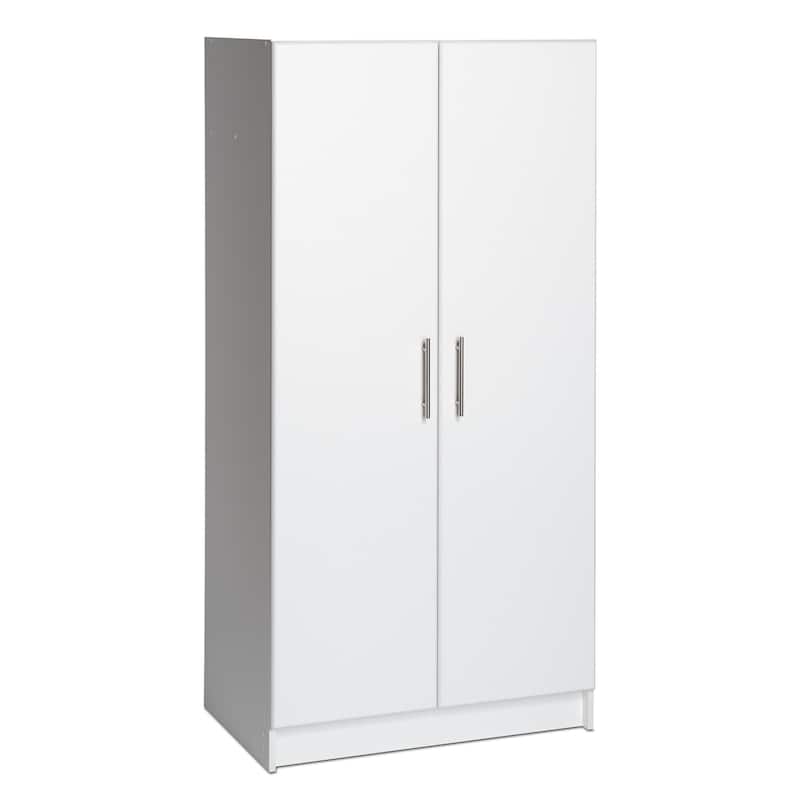 Prepac Elite Tall 2-Door Cabinet with Adjustable Shelves-Functional, Freestanding Garage Storage Cabinet with Doors and Shelves - White