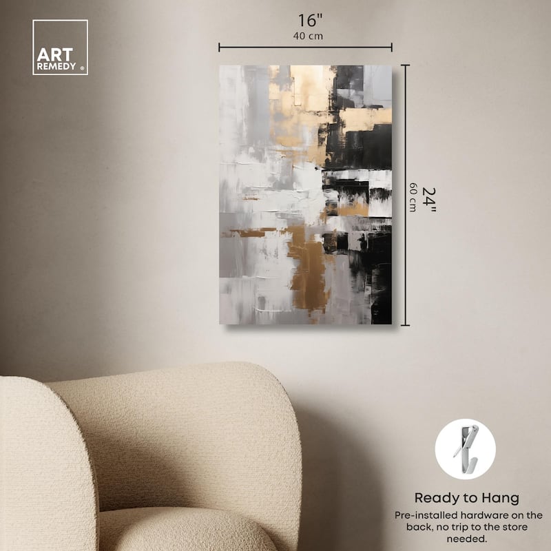 Nocturnal Alloy Canvas by Art Remedy, Gallery Wrapped