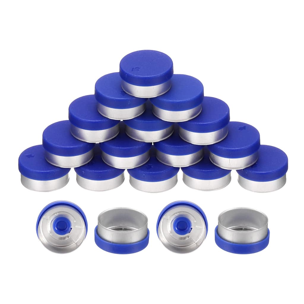 100PCS Burr-Free Flip Off Caps for Glass Vial Bottles