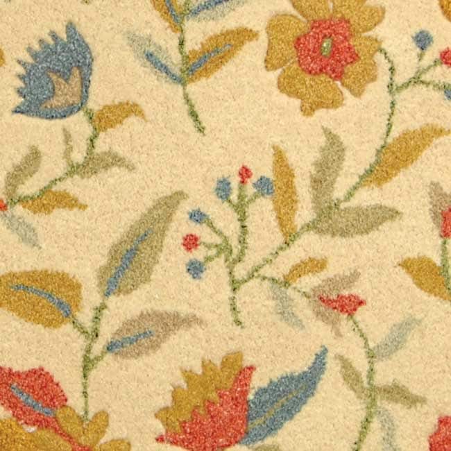 SAFAVIEH Handmade Jardin Hiske Country Floral Wool Rug