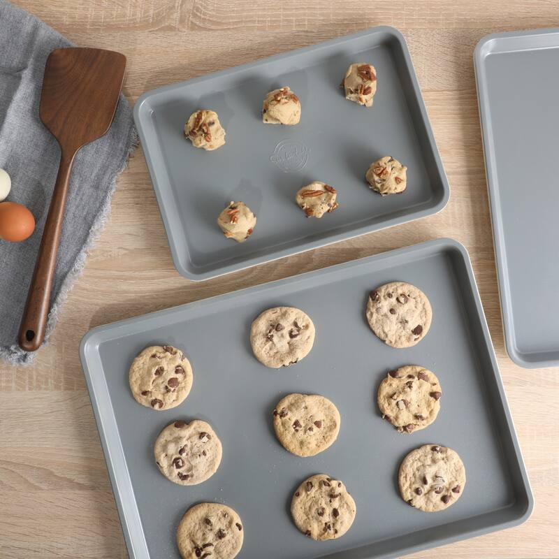 Sur La Table Kitchen Essentials Bake Sale 3-Piece Cookie Sheet Set - Nonstick Carbon Steel
