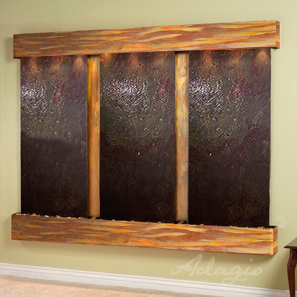 Deep Creek Falls Fountain - Rustic Copper - Squared Edges - Choose Options
