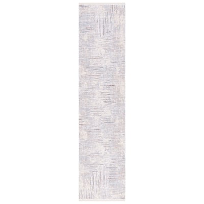 SAFAVIEH Marmara Nejka Modern Abstract Rug - Beige/Blue Rust - 2' x 8'