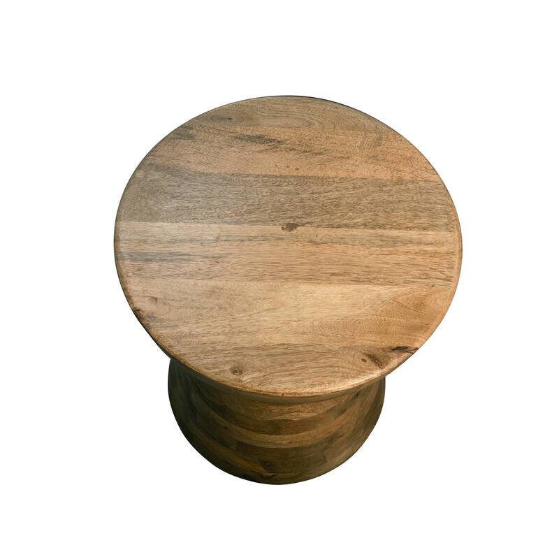 Wood, 19" Side Table, Black