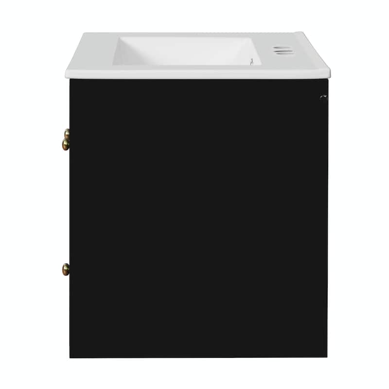 24" Bathroom Vanity Set Wall Mounted for Small Space