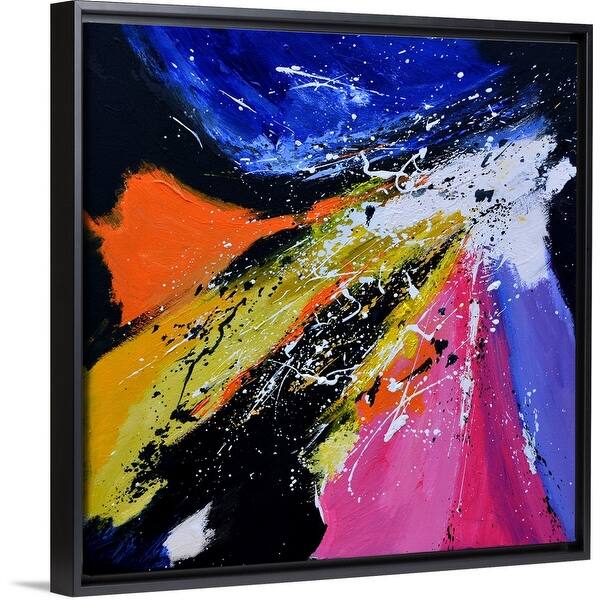 Shop Abstract 77511141 Black Float Frame Canvas Art Free