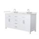 Option White / Giotto Quartz Top / Brushed Nickel
