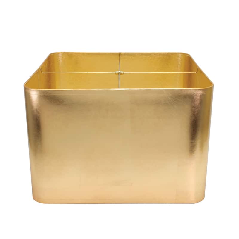 Foil Acrylic Paper Square Lamp Shade - Gold