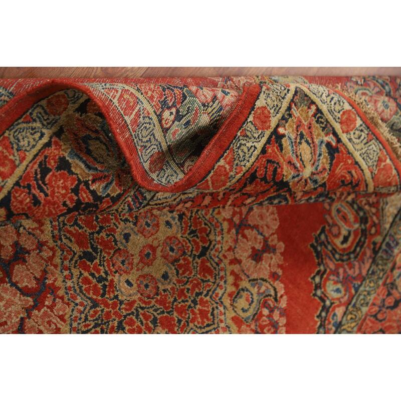 Sarouk Persian Rug Handmade Wool Carpet - 4'2" x 6'6"