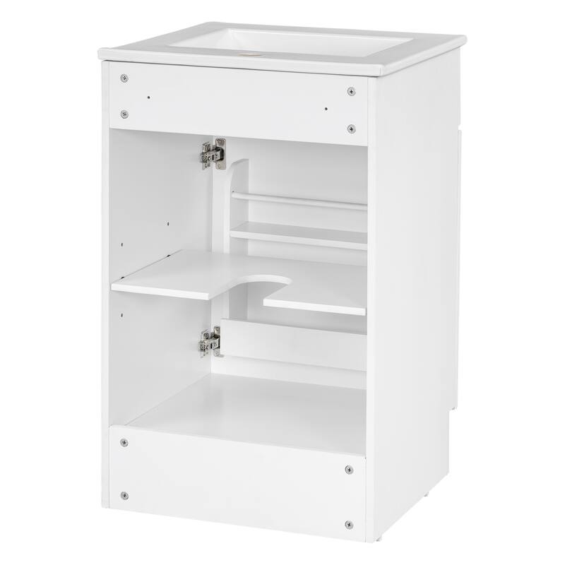 Christopher Knight Home - Ethan 20" Bathroom MDF Vanity with Sink and Storage Cabinet