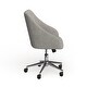 preview thumbnail 4 of 6, SAFAVIEH Adrienne Chrome Leg Swivel Adjustable Office Chair - 24" x 21.6" x 34.5"